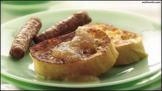 Recipe French Toast with Gingered Applesauce