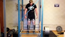 270 and 280kg raw deadlift 19 year old Marcus yngvesson