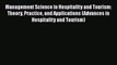 Read Management Science in Hospitality and Tourism: Theory Practice and Applications (Advances