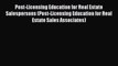 READbook Post-Licensing Education for Real Estate Salespersons (Post-Licensing Education for