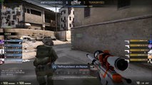 CS_GO AWP ACE. That Smurfing! Global Elite vs Silver Ranks