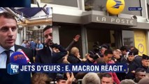 Jets d'oeufs: Macron dénonce 