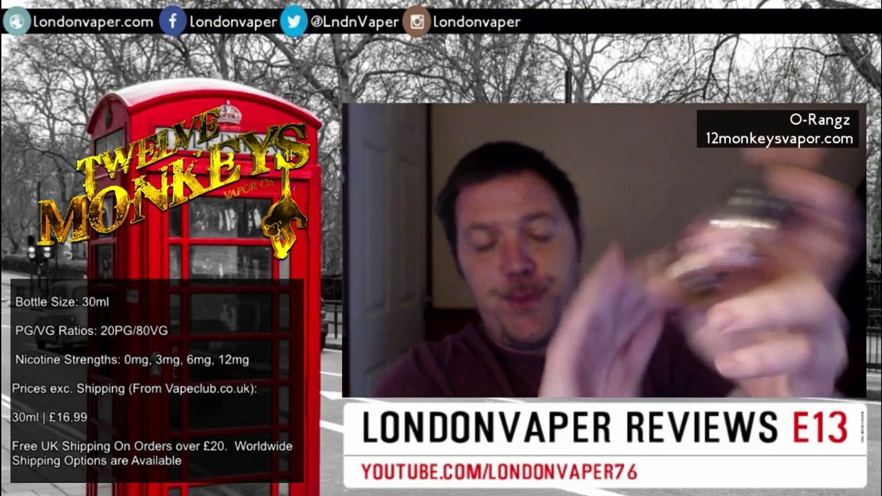 Twelve Monkeys Vapor Co. - O-RangZ E-Liquid Review