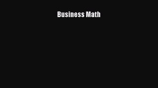 READbook Business Math BOOK ONLINE