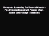 [PDF] Horngren's Accounting The Financial Chapters Plus MyAccountingLab with Pearson eText