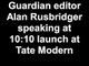 Guardian editor Alan Rusbridger speaking at  10:10 launch at Tate Modern, Bankside