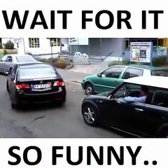This is how women drive and park their cars! :D