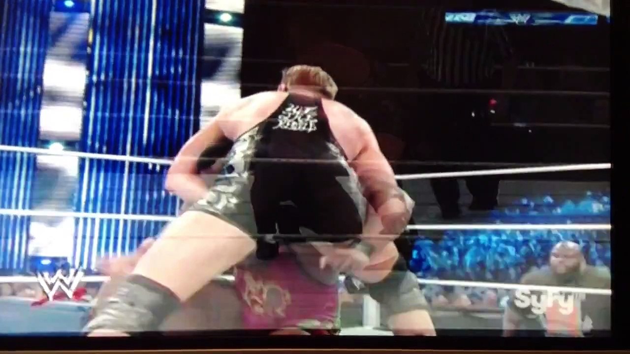 WWE Smack Down 12/20/13 Jack Swagger Vs Big E Langston