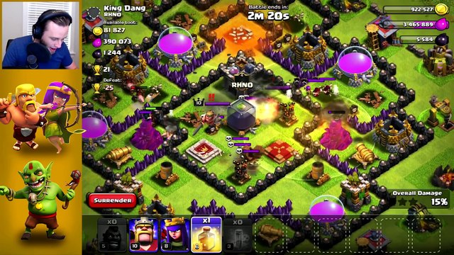 Clash of Clans Mass Wizards, Hog Riders and P.E.K.K.A s