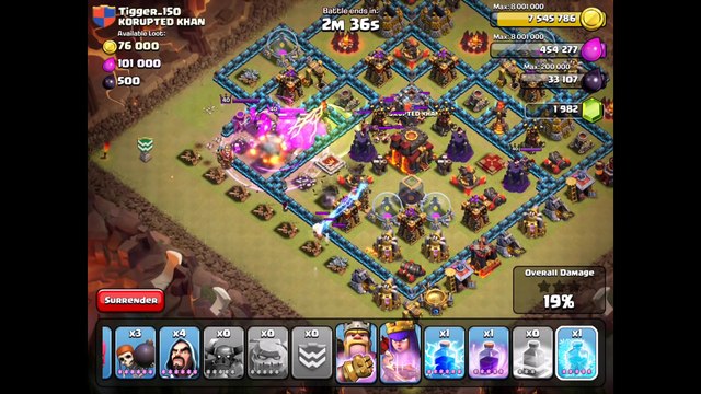 Clash Of Clans Attacks Maxed Out Bases Clash Of Clans Strategy