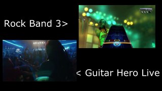 RockBand 3 VS Guitar Hero Live: R U Mine?