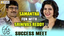Samantha Funny Satire on Srinivas Reddy at A Aa Movie Success Meet - Filmyfocus.com