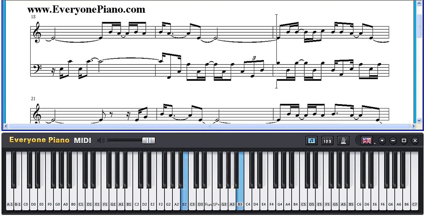 Una mattina   The Intouchables | Everyone PIANO | Chơi PIANO trên PC