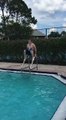 My Son Nicholas jumping into the pool