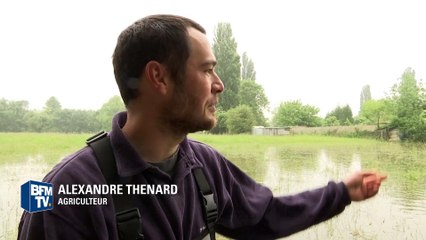 Inondations en Normandie: "Normalement ce sont des champs, là c'est une pisciculture"