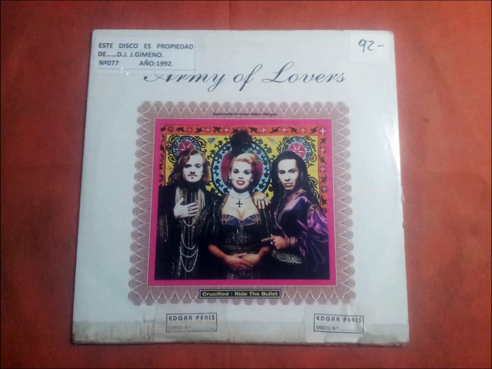 ARMY OF LOVERS.(CRUCIFIED.(YHERUSHALAIM MIX.)(12'' MINI LP.)(1992.)