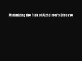 PDF Minimizing the Risk of Alzheimer's Disease  Read Online