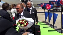 turkey national football team arrived to paris fot EURO2016 HD