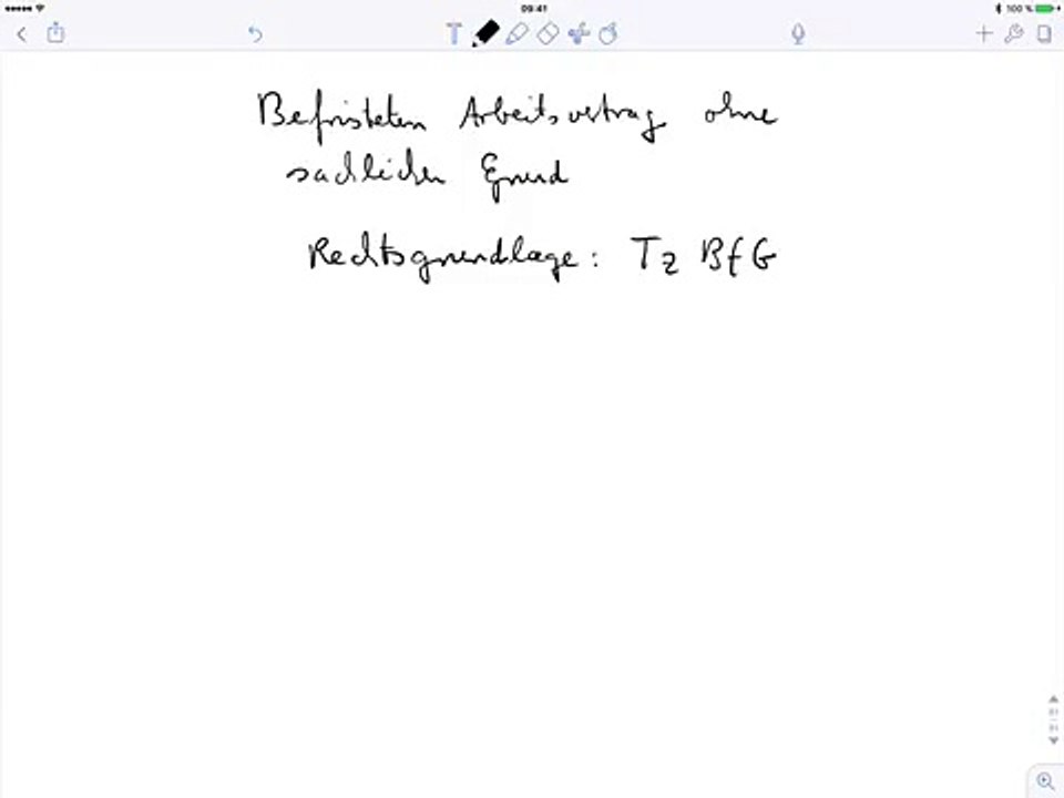 Befristung des Arbeitsvertrages ohne sachlichen Grund