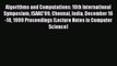 Read Algorithms and Computations: 10th International Symposium ISAAC'99 Chennai India December