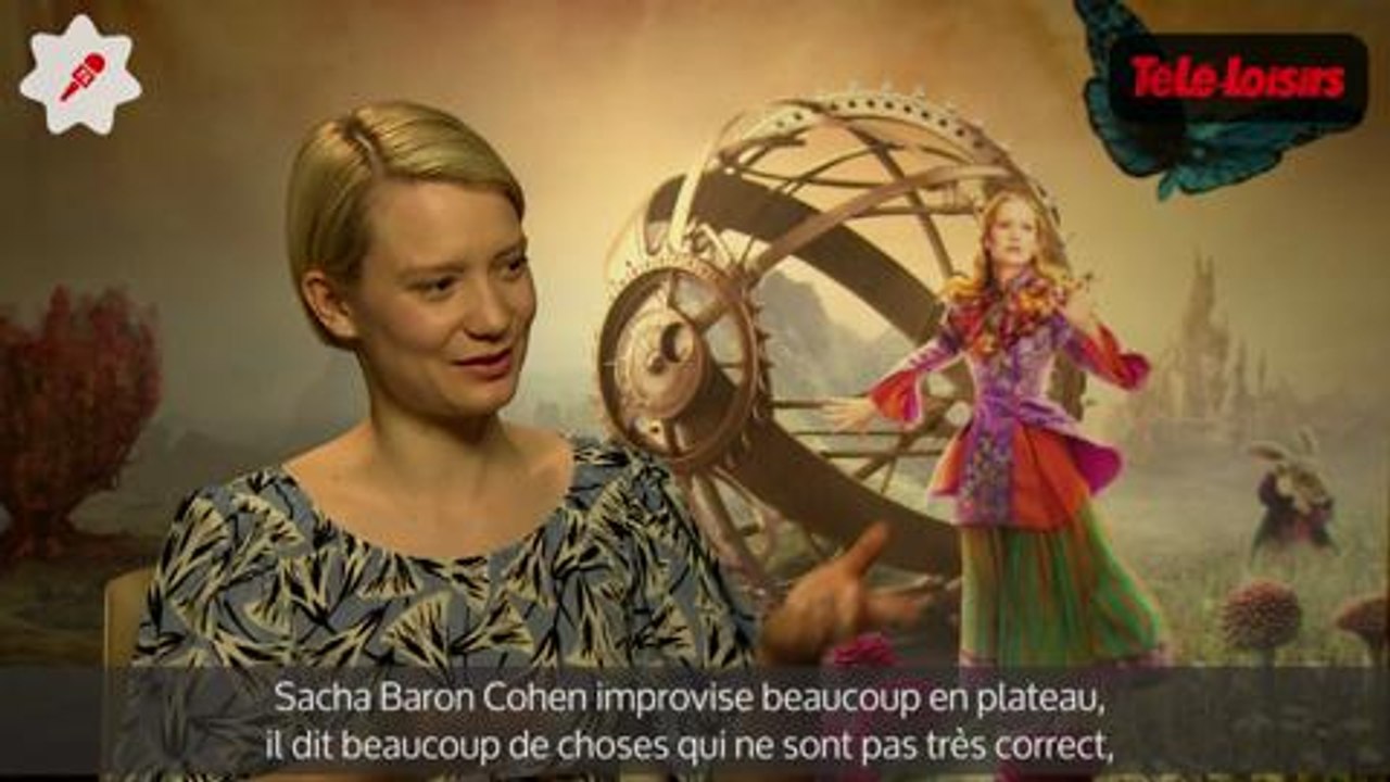 Alice de l'Autre Côté du Miroir : rencontre avec Mia Wasikowska et Sacha Baron-Cohen pour la sortie du film (INTERVIEW)