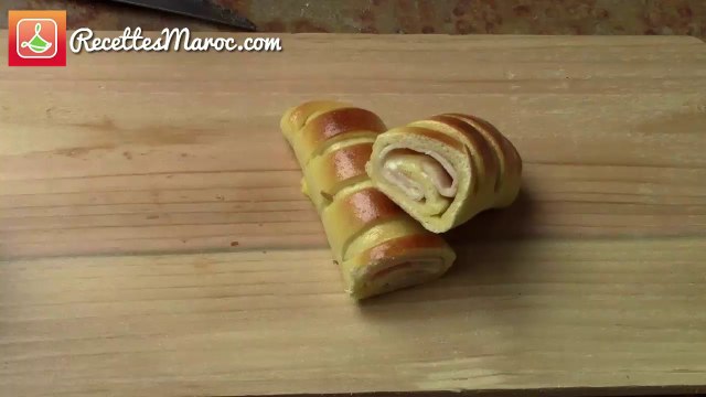 Roulés Briochés au Poulet & Fromage - Chicken & Cheese Stuffed Brioche - بريوش مالح بالدجاج و جبن