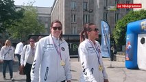 Brest. Championnes de France, les handballeuses reçues à la mairie