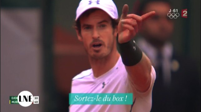 Andy Murray s'en prend à Nelson Monfort en plein match ! Zap Télé du 06/06/2016 par lezapping