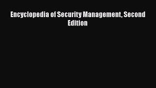 Download Book Encyclopedia of Security Management Second Edition E-Book Download
