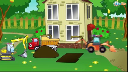 ✔ Excavadora Para Niños / Caricaturas de carros / Dibujos animados educativos. Capitulos Completos