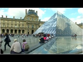 Glass pyramids in front of Louvre in Paris gone for now