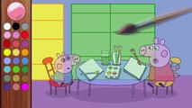 Peppa Pig da colorare insieme - Disegni da colorare educativi e divertenti per bambini
