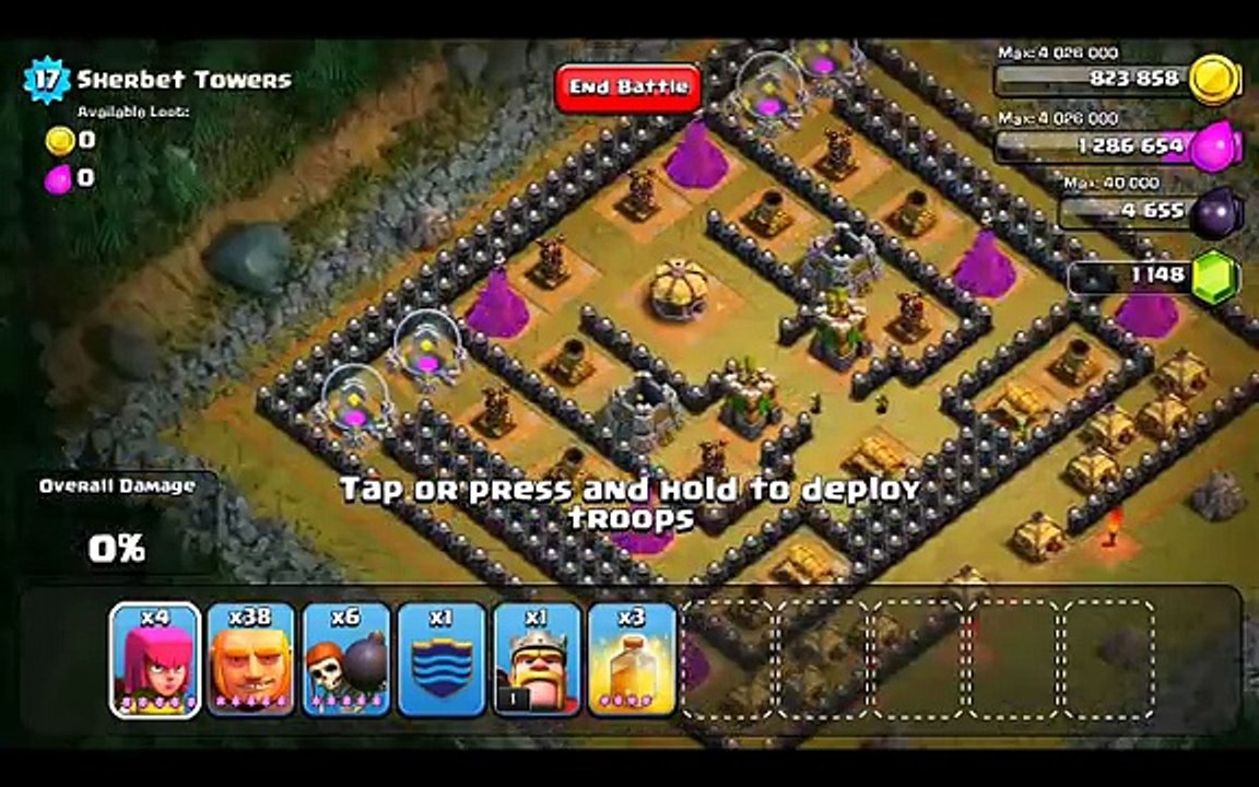 Clash of Clans Level 50 - Sherbet Towers (No PEKKA)