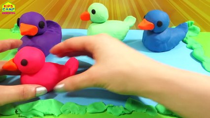 Play Doh Surprise Eggs Nursery Rhymes   Five Little Ducks Surprise Toys Playdough