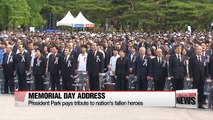 President Park honors fallen, calls for national unity in Memorial Day address