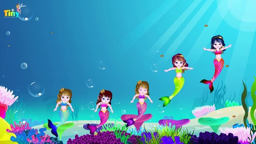 FiveLittle Mermaid | Nursery Rhymes For Kids By TinyDreams - video