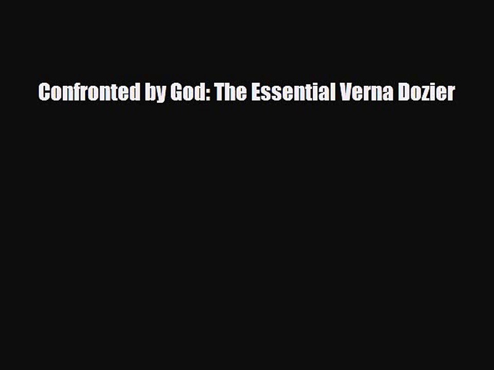 Read Confronted by God: The Essential Verna Dozier Ebook Free