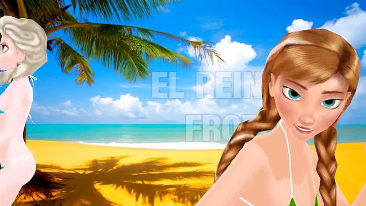 Hot Elsa y Anna de Frozen en Bikini DaDaDa [FROSEN]