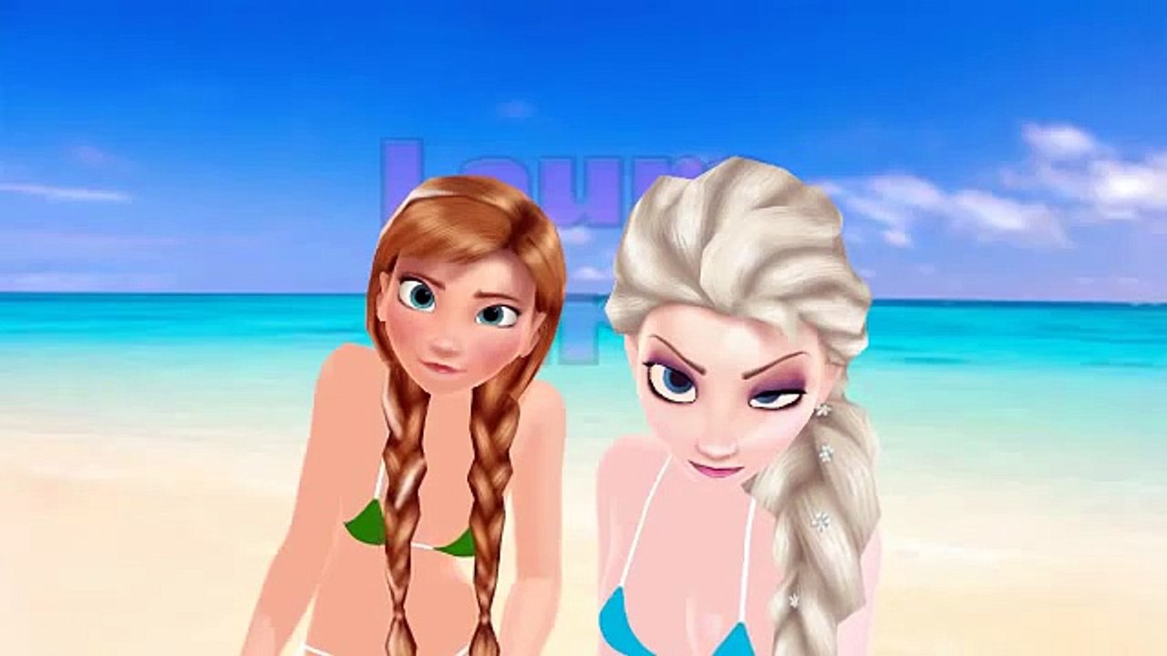 Elsa y Ana de Frozen en Biquini DaDaDa Frozen Kids songs