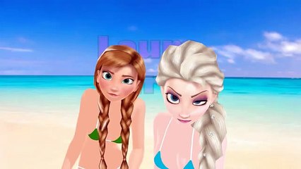Elsa y Ana de Frozen en Biquini DaDaDa Frozen Kids songs
