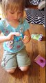 Amelia's new Shopkins blind bags candy jar and Doc McStuffins Big Book of Boo Boos toys