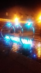 fontanna noca w gdansku