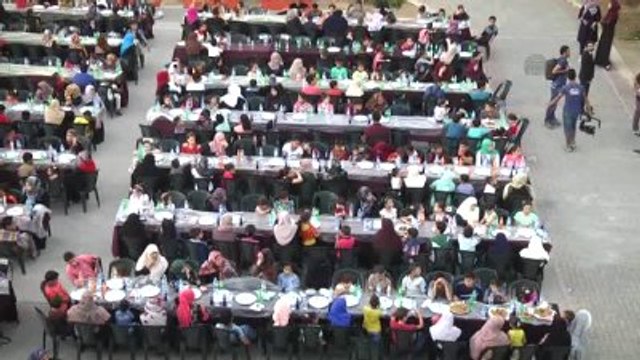 Tdv'den Gazze'de Bin Kişilik İftar Sofrası