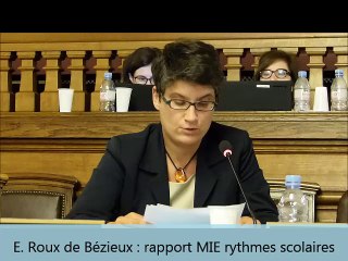 Rapport Mission d'information et d'évaluation Rythmes scolaires