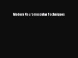 Read Modern Neuromuscular Techniques Ebook Free