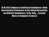 Read AI*IA 2013: Advances in Artificial Intelligence: XIIIth International Conference of the