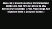 Read Advances in Visual Computing: 6th International Symposium ISVC 2010 Las Vegas NV USA November