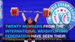 Weightlifting fed says 20 athletes test positive from retested doping samples