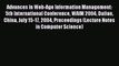 Read Advances in Web-Age Information Management: 5th International Conference WAIM 2004 Dalian