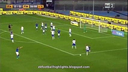 1-0 Antonio Candreva Penalty Goal HD - Italy vs Finland 06.06.2016 HD
